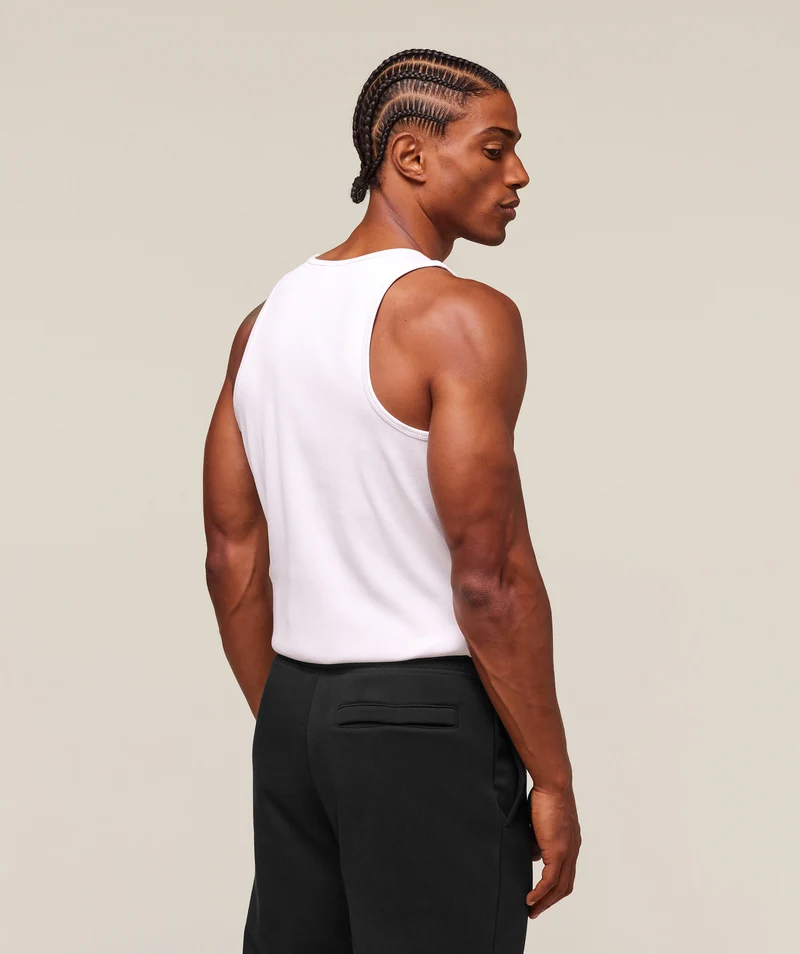 Gymshark Premium Ribbed Tank - White