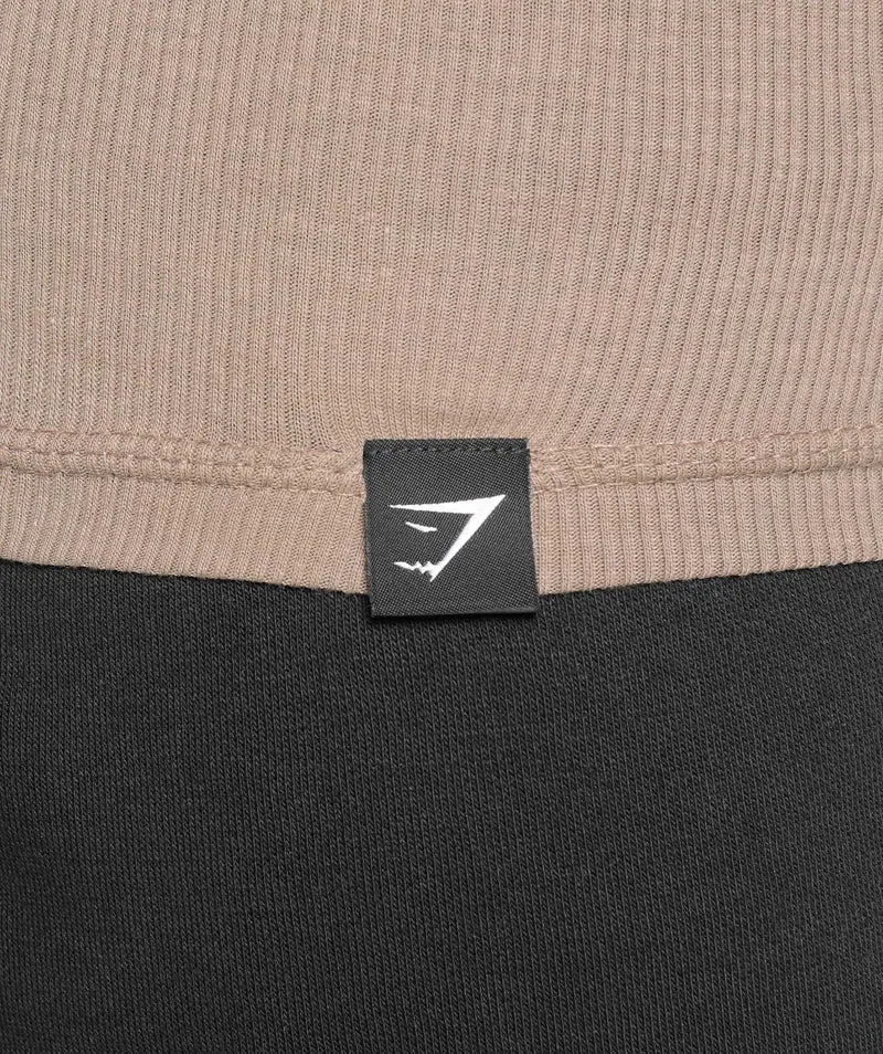 Gymshark Ribbed Tank 3 Pack - Denim Grey/Pebble Grey/Lifestyle Brown