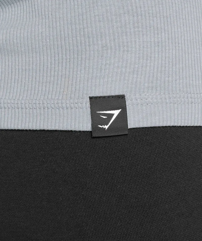 Gymshark Ribbed Tank 3 Pack - Denim Grey/Pebble Grey/Lifestyle Brown