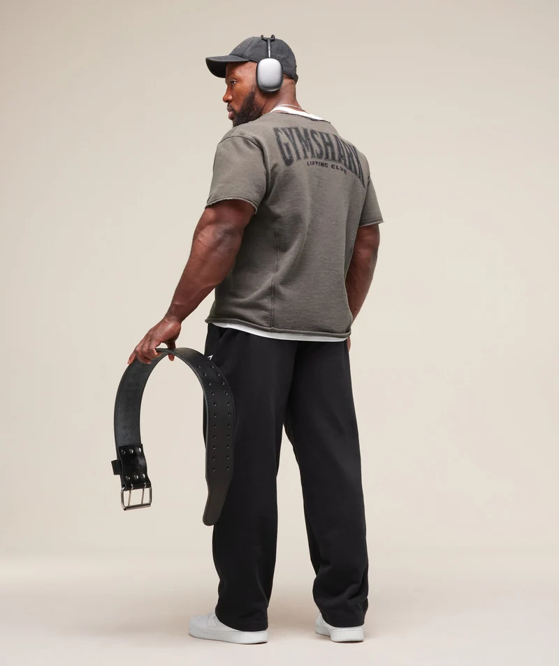 Gymshark Heritage Washed Rag Top - Onyx Grey/Acid Wash Small Ball