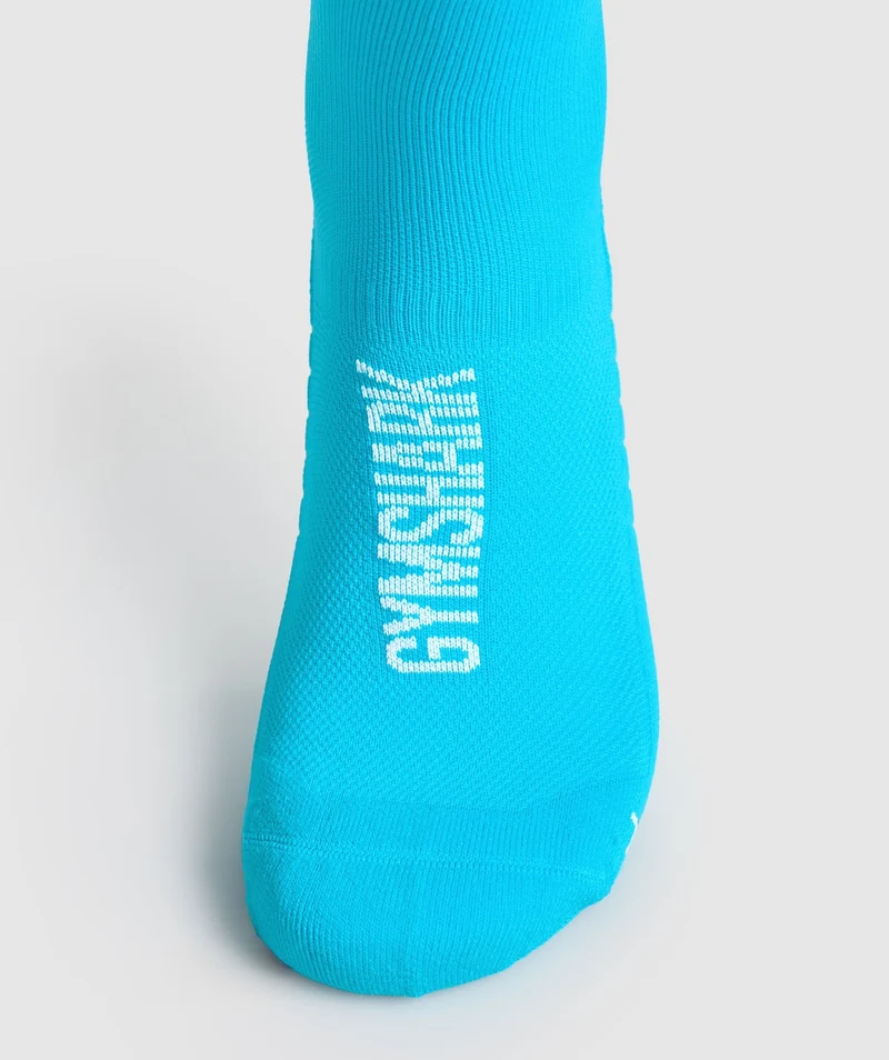 Gymshark Crew Running Socks - Brand Blue