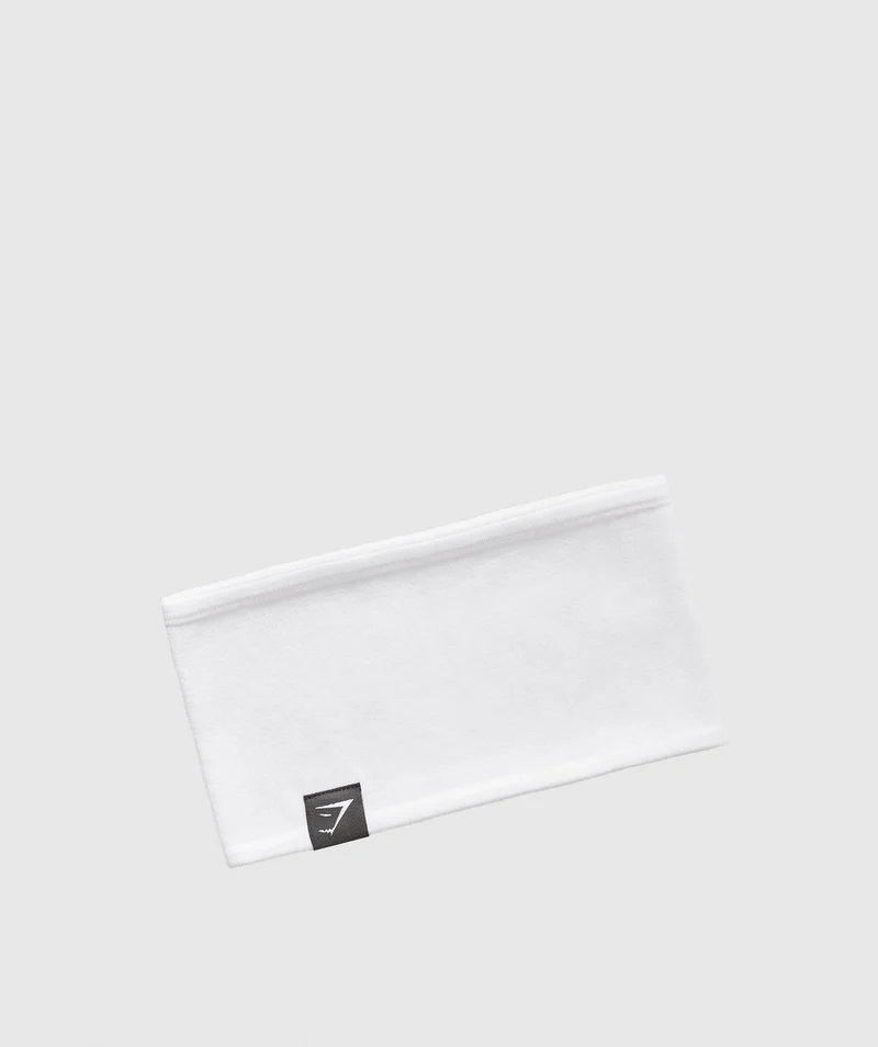 Gymshark Diffuse Single Layer Sweat Headband - White