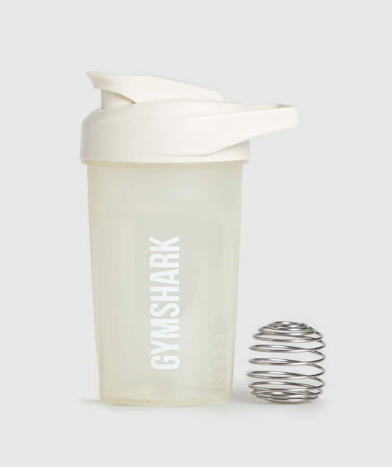 Gymshark 14oz Shaker Bottle - Oat White