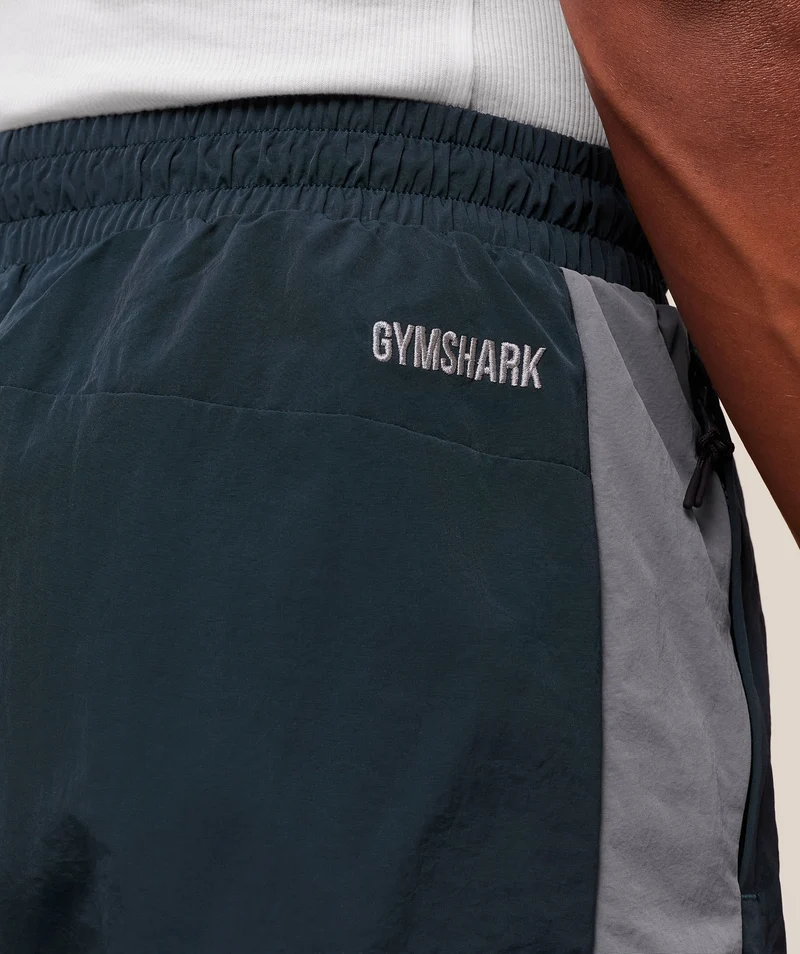 Gymshark Retro Track Pant - Deep Petrol Blue/Iron Blue/Denim Grey