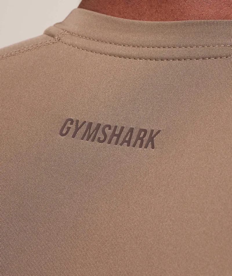 Gymshark Element Baselayer Long Sleeve T-Shirt - Soul Brown/Archive Brown