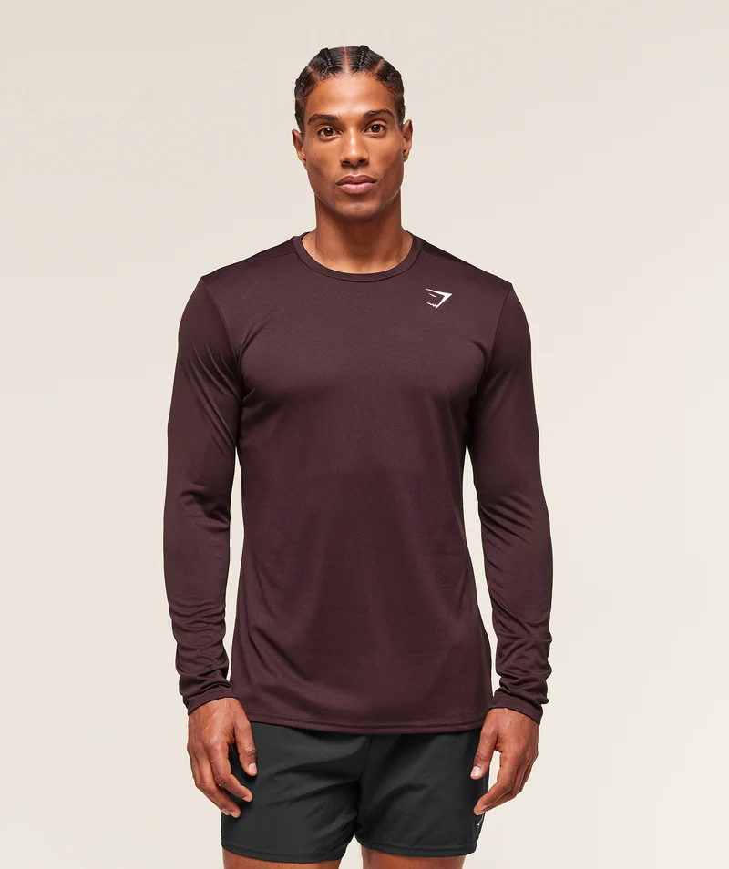 Gymshark Arrival Long Sleeve T-Shirt - Cherry Purple