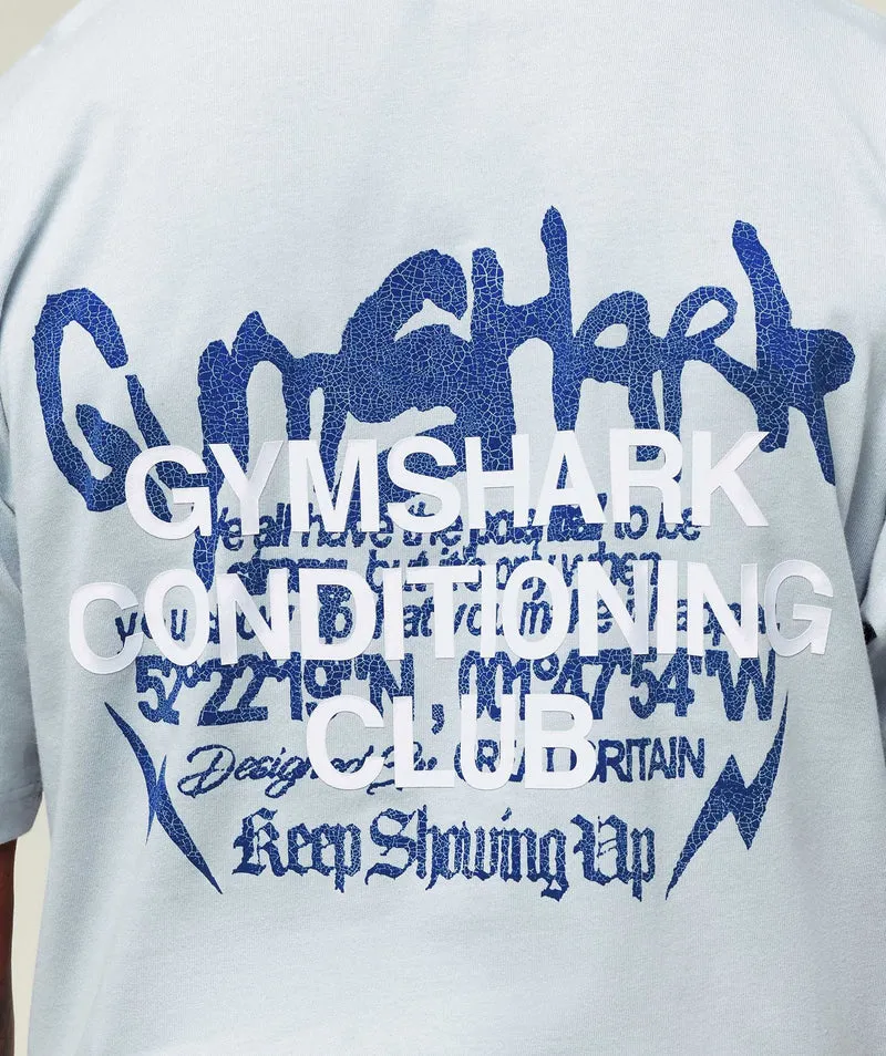 Gymshark GSCC T-Shirt - Smoke Blue