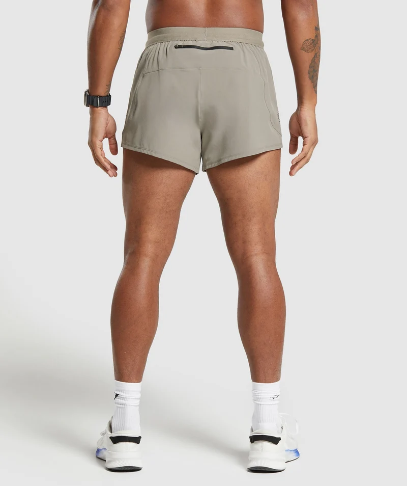 Gymshark Apex Run 5" Short - Linen Brown
