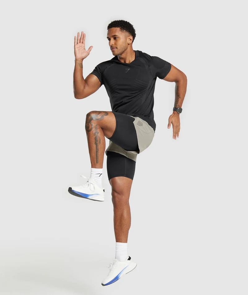 Gymshark Apex Run 5" Short - Linen Brown