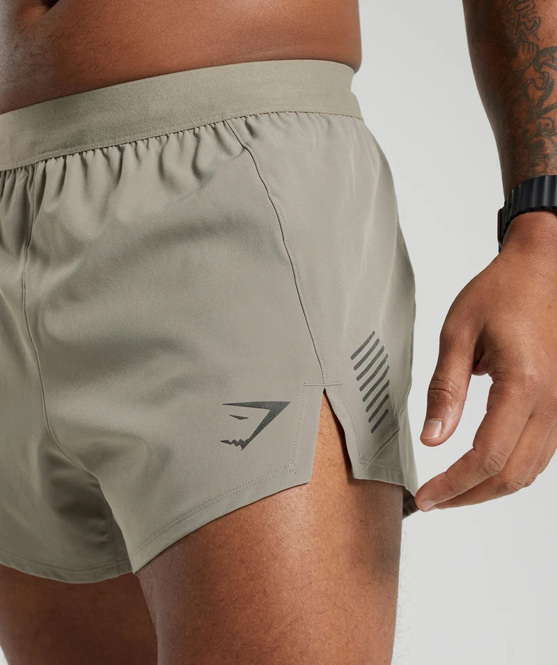 Gymshark Apex Run 5" Short - Linen Brown