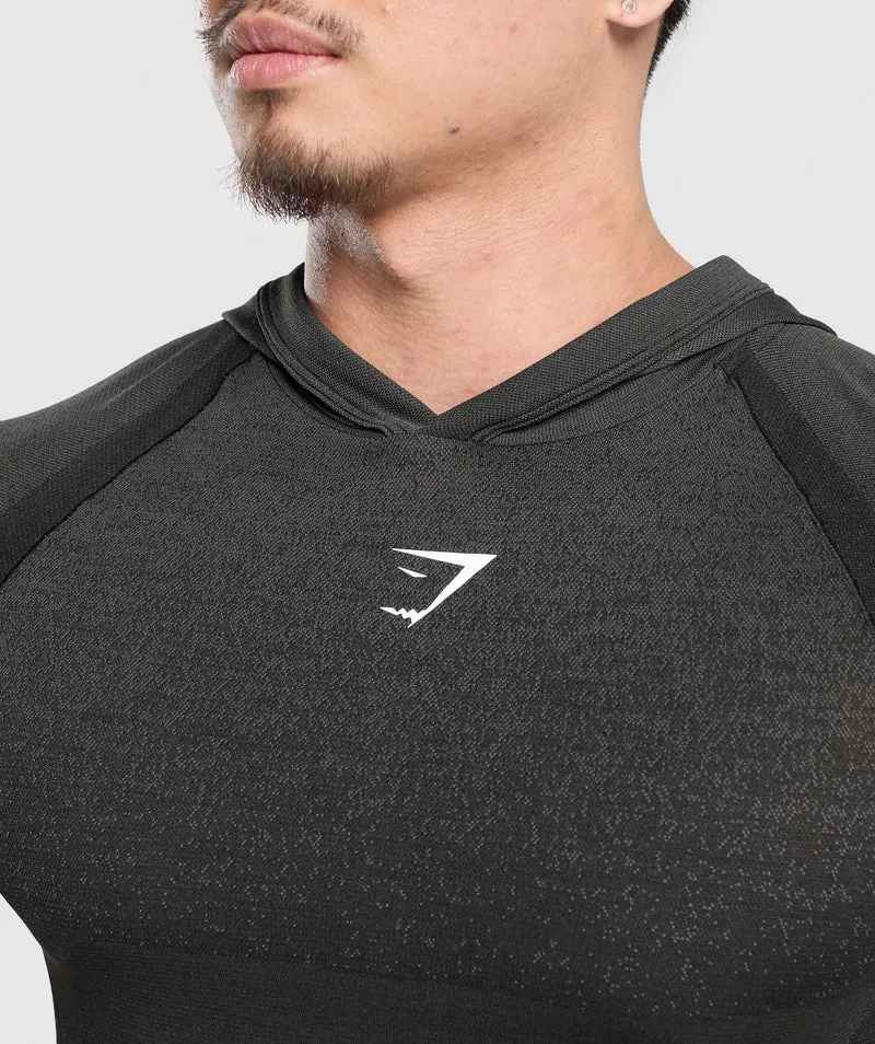 Gymshark Shadow Seamless Hoodie - Black