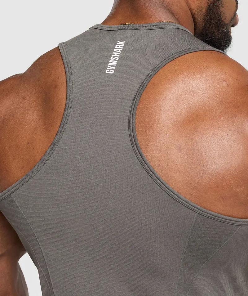 Gymshark Shadow Seamless Stringer - Meteor Grey