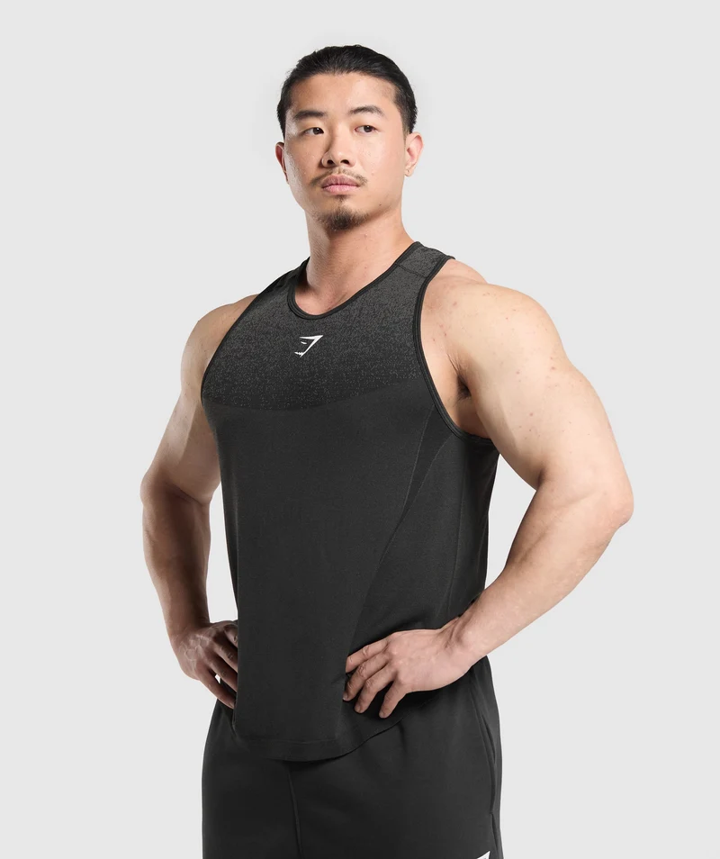 Gymshark Shadow Seamless Stringer - Black