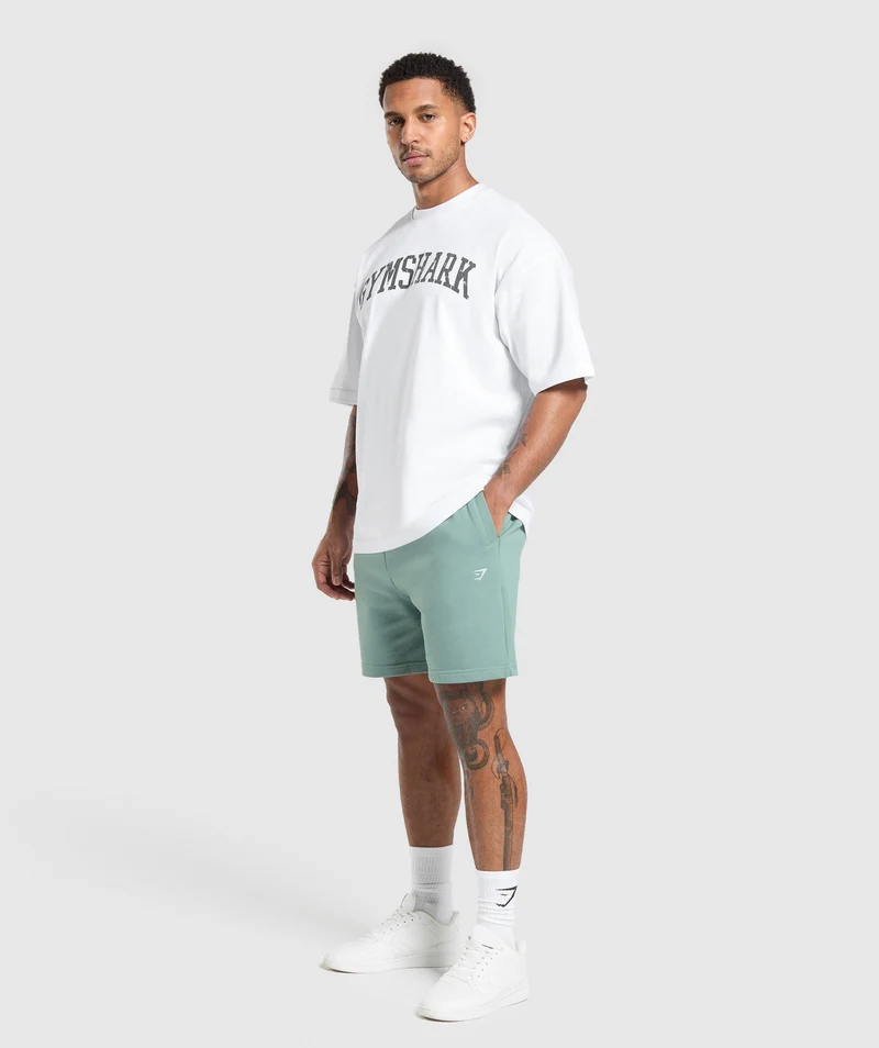 Gymshark Rest Day Essentials Shorts - Celeste Blue