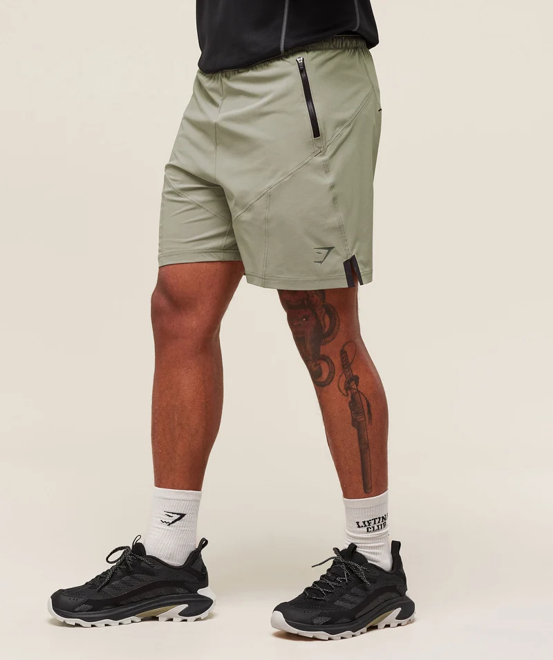 Gymshark Tactical 6" Short - Chalk Green