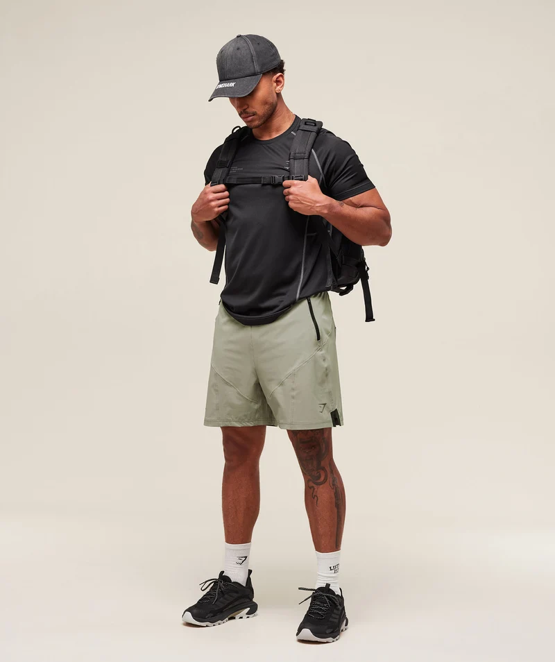 Gymshark Tactical 6" Short - Chalk Green