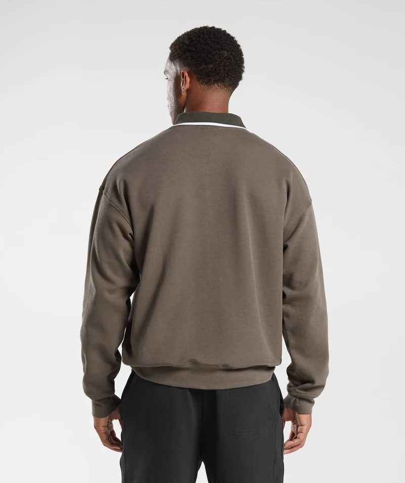 Gymshark Rest Day Street Polo - Camo Brown