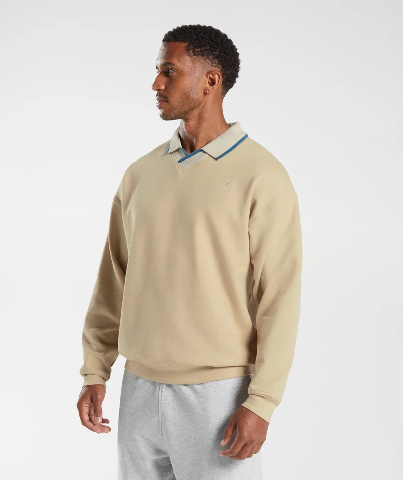 Gymshark Rest Day Street Polo - Brown