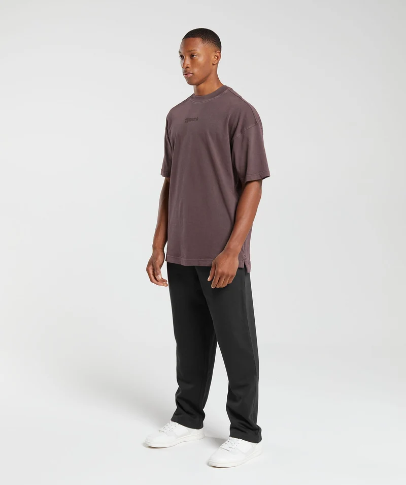 Gymshark Rest Day Heavyweight T-Shirt - Cocoa Brown/Pigment Dye