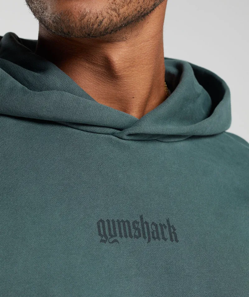 Gymshark Rest Day Heavyweight Hoodie - Smokey Teal/Pigment Dye