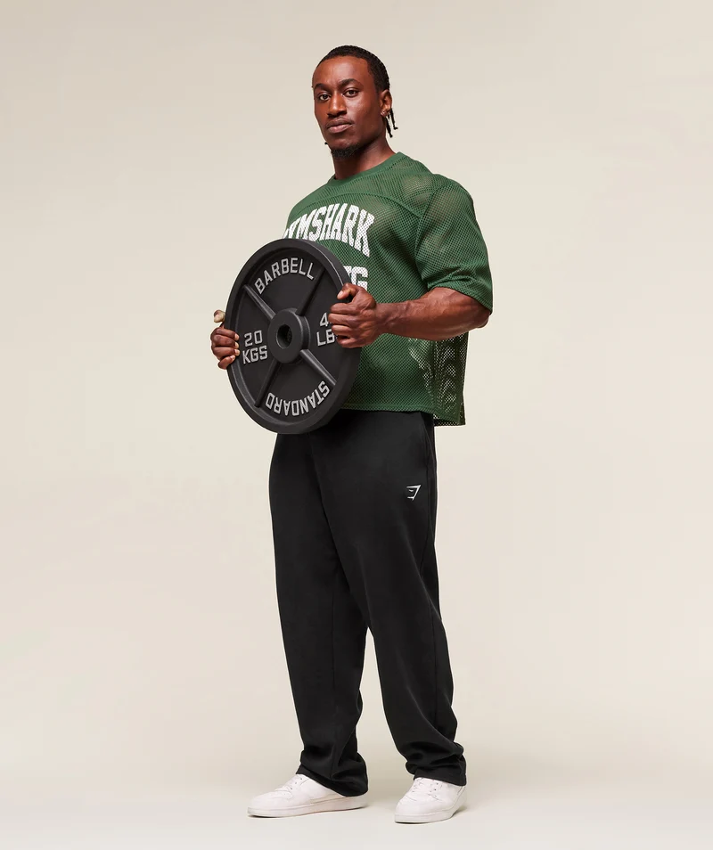Gymshark Mesh Oversized T-Shirt - Classic Green