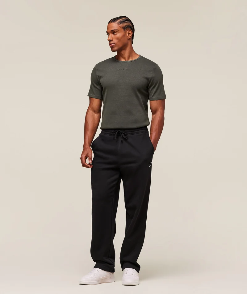 Gymshark Premium Washed Ribbed T-Shirt - Strength Green