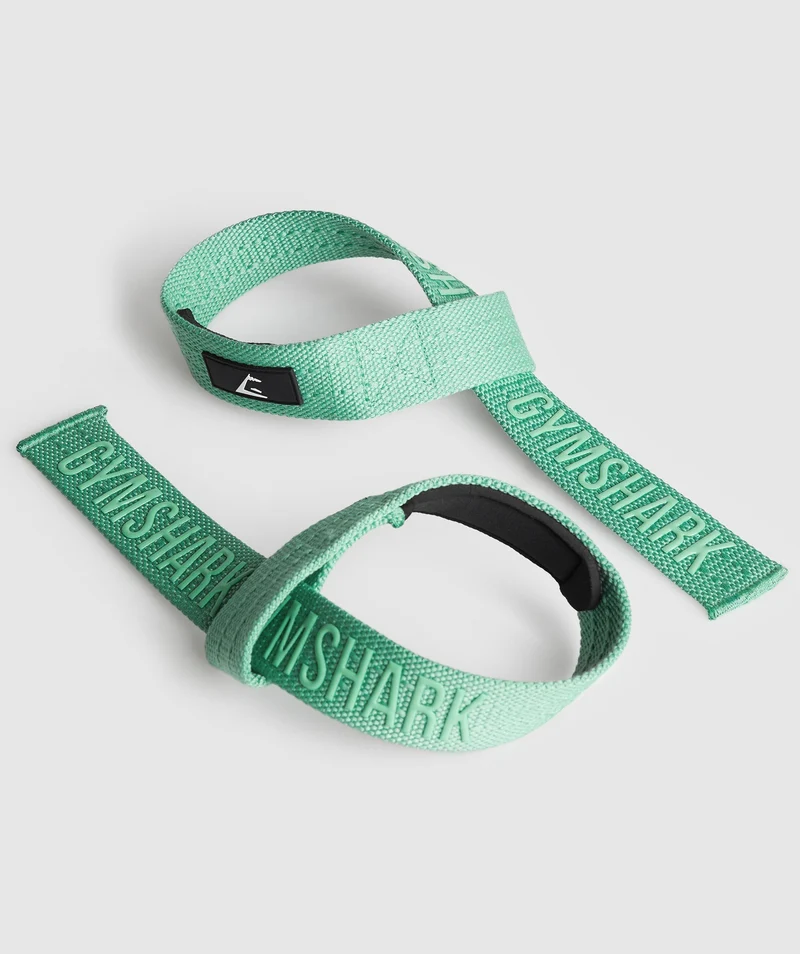 Gymshark Silicone Lifting Straps - Lagoon Green