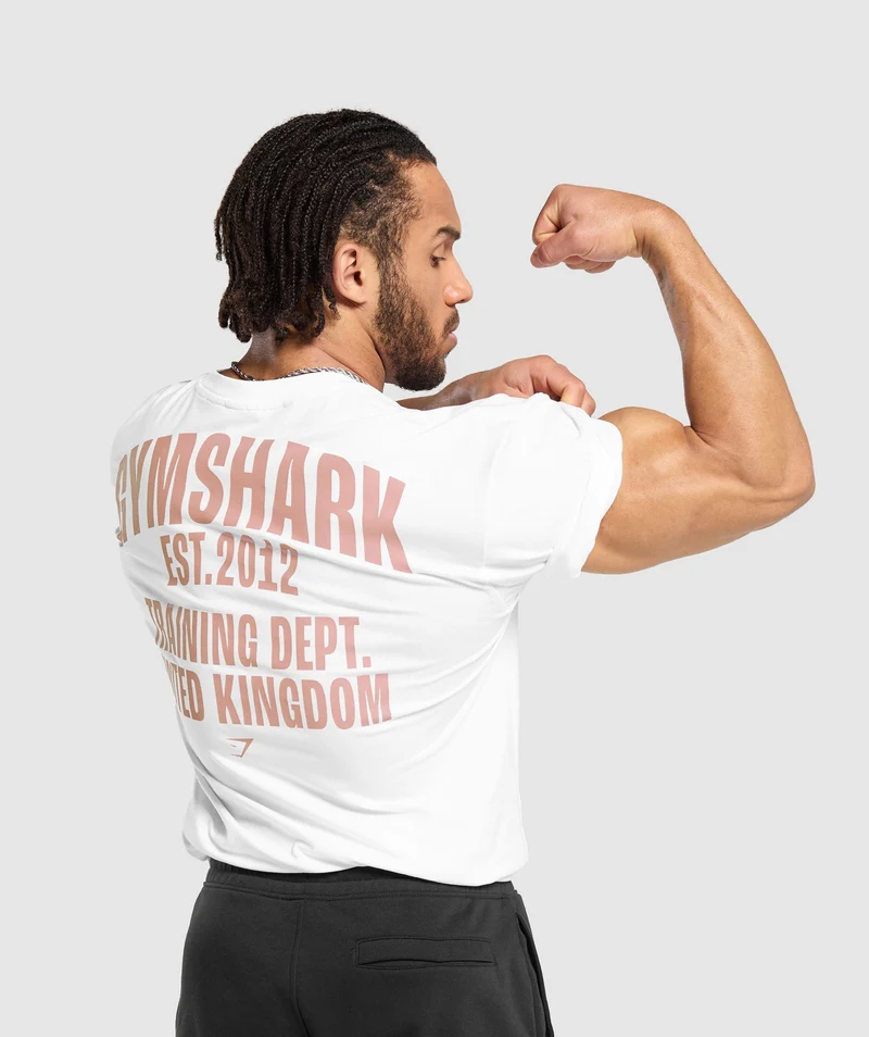 Gymshark Training Dept. UK T-Shirt - White