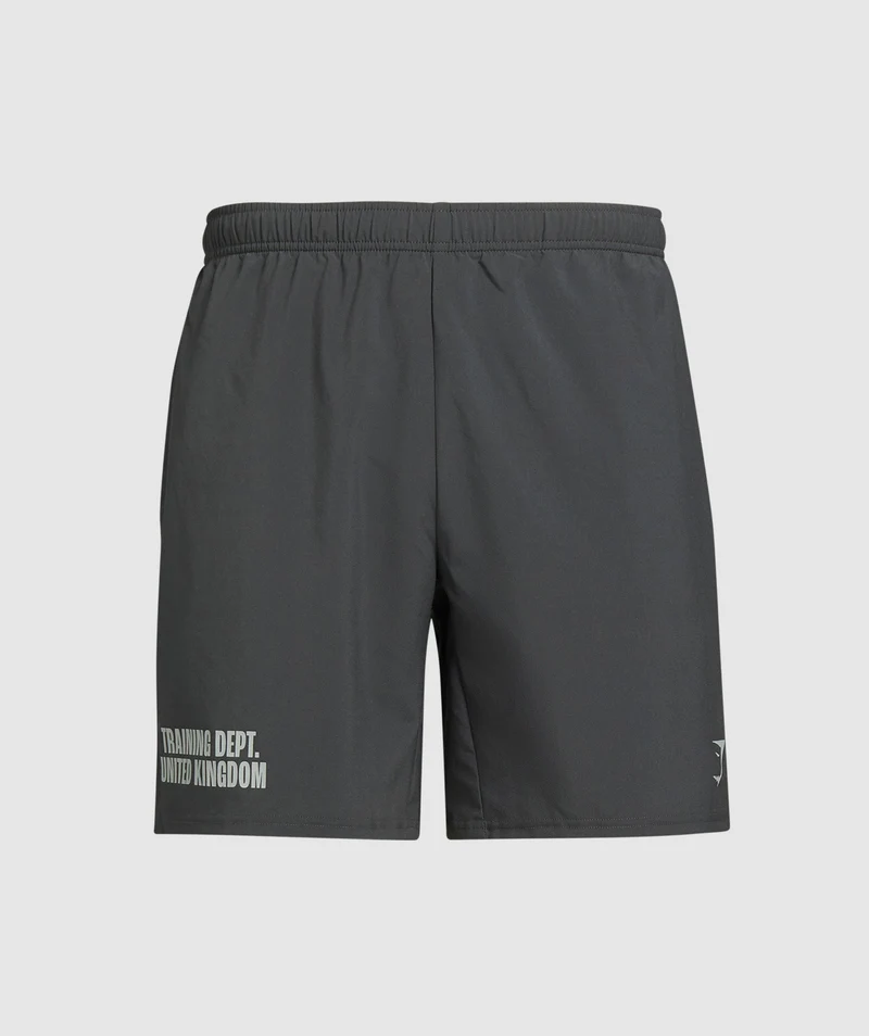 Gymshark Training Dept. UK 7" Shorts - Asphalt Grey