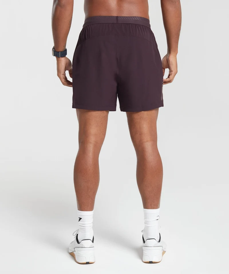 Gymshark Apex 5" Hybrid Short - Plum Brown