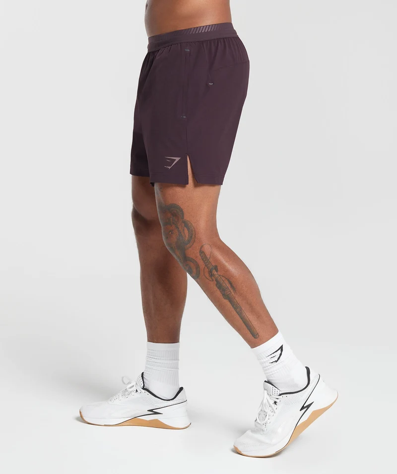 Gymshark Apex 5" Hybrid Short - Plum Brown