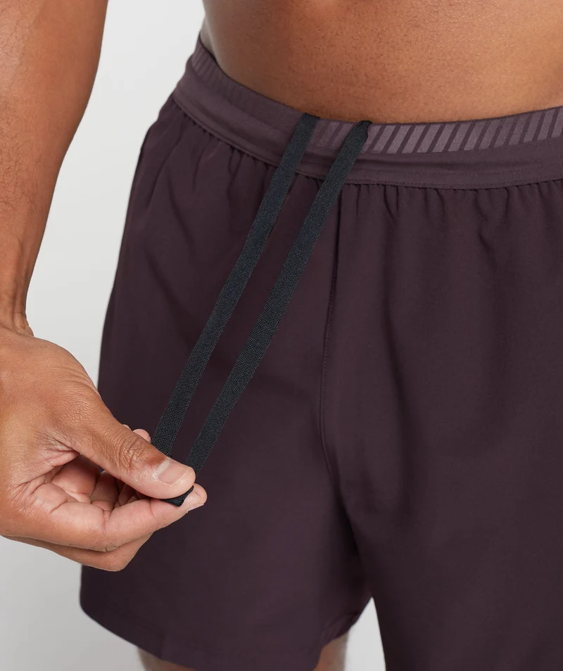 Gymshark Apex 5" Hybrid Short - Plum Brown