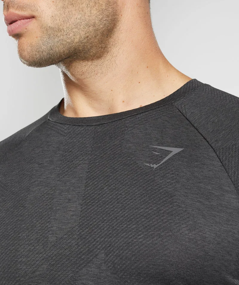 Gymshark Apex Long Sleeve T-Shirt - Black/Onyx Grey
