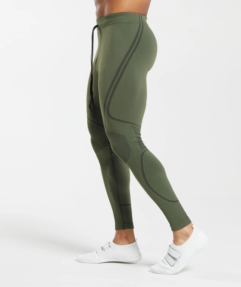 Gymshark 315 Seamless Tight - Winter Olive/Black