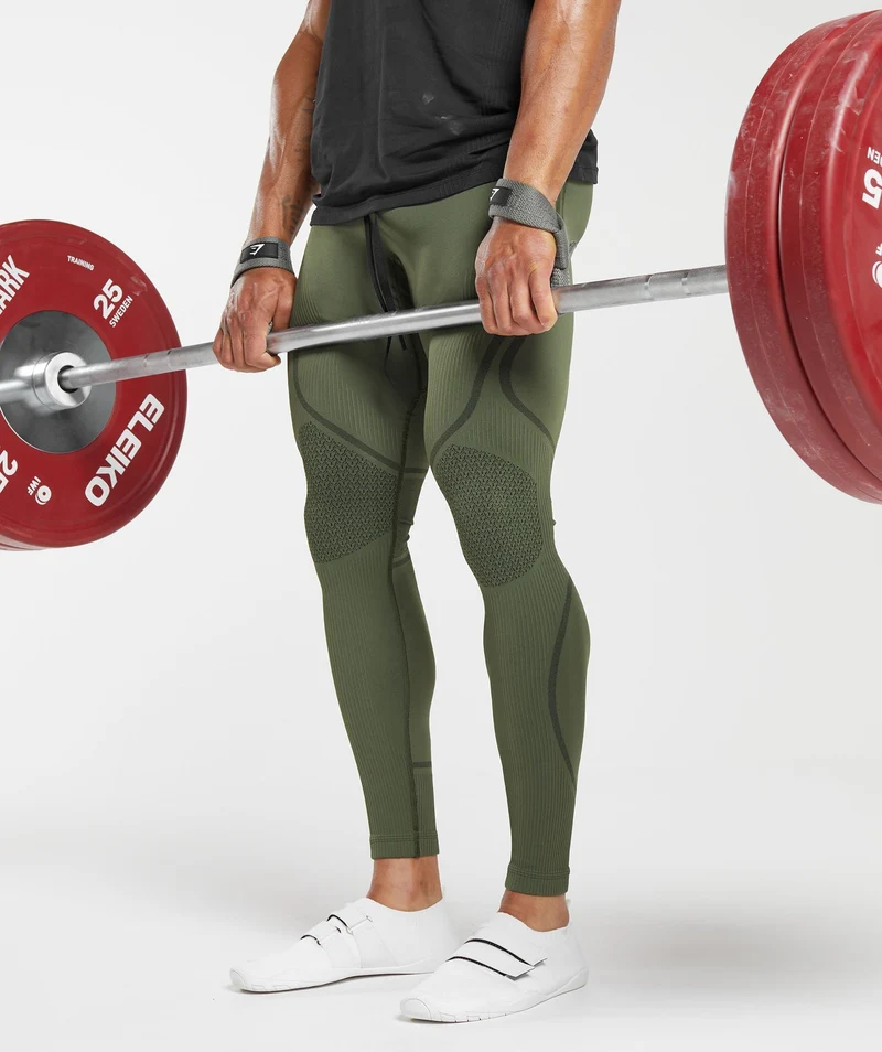 Gymshark 315 Seamless Tight - Winter Olive/Black