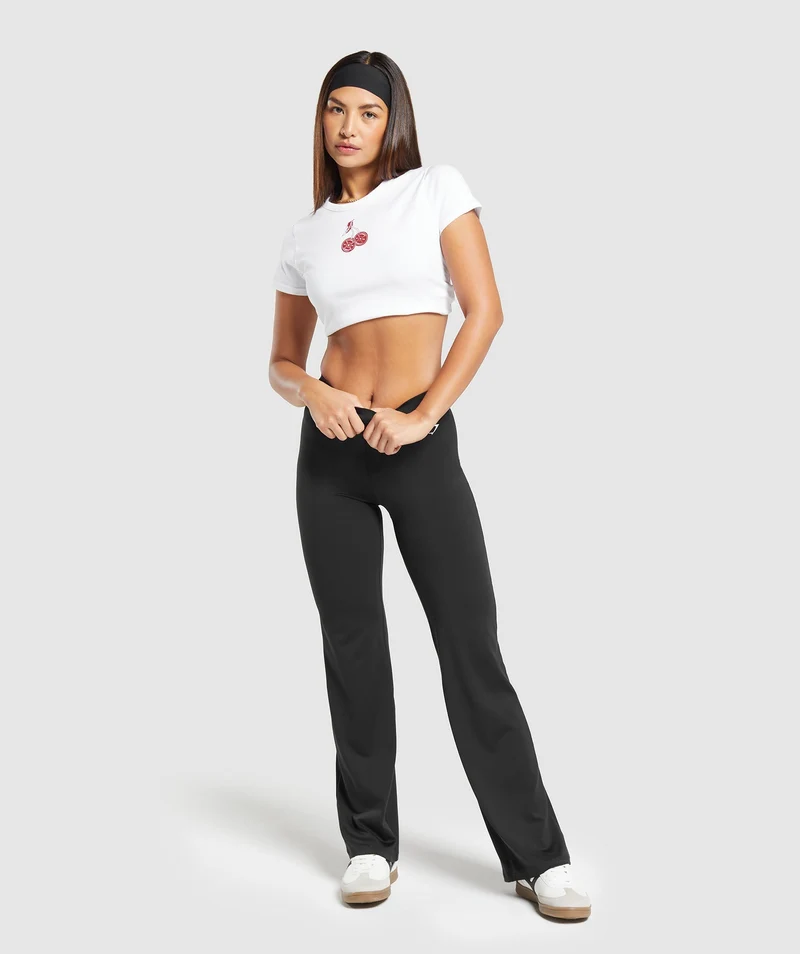 Gymshark Barbell Cherries Baby T-Shirt - White