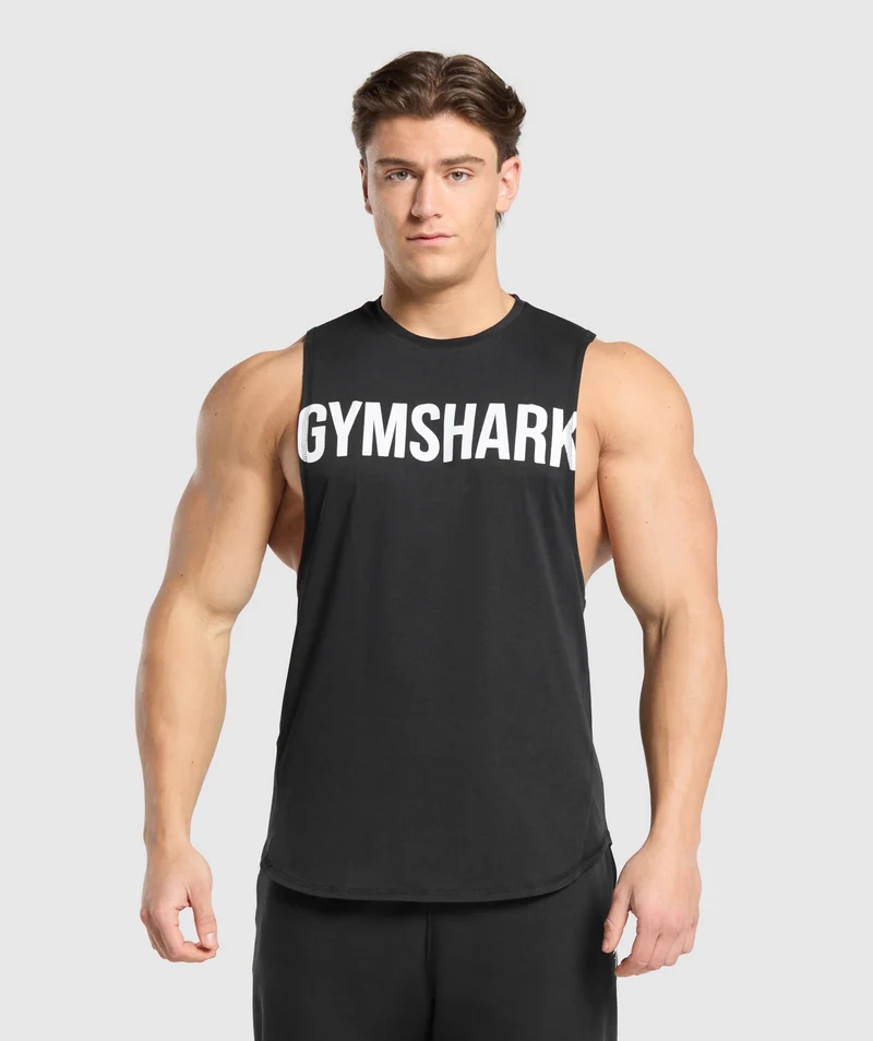 Gymshark Prime Drop Arm Tank - Black