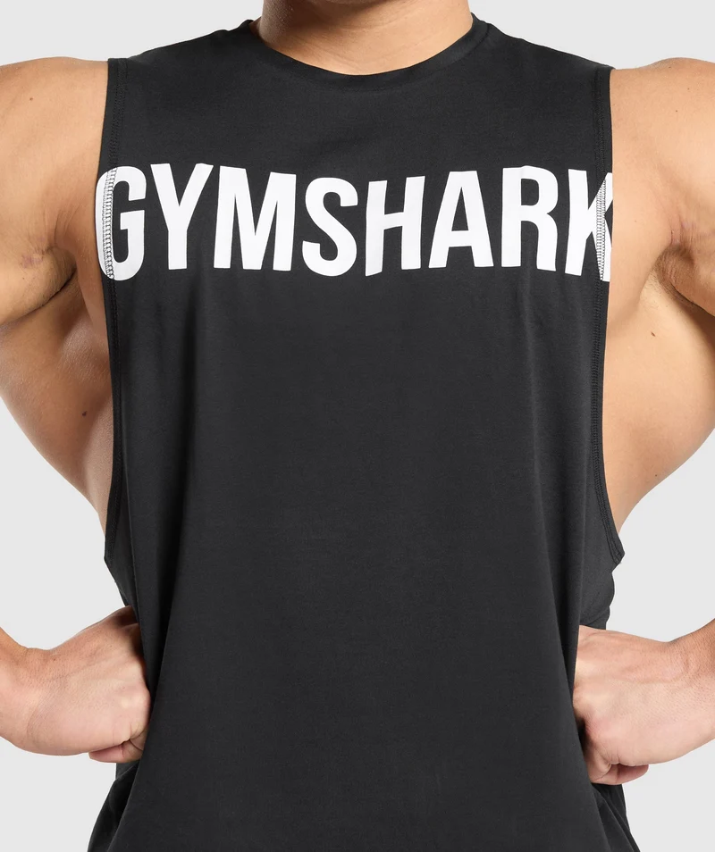 Gymshark Prime Drop Arm Tank - Black