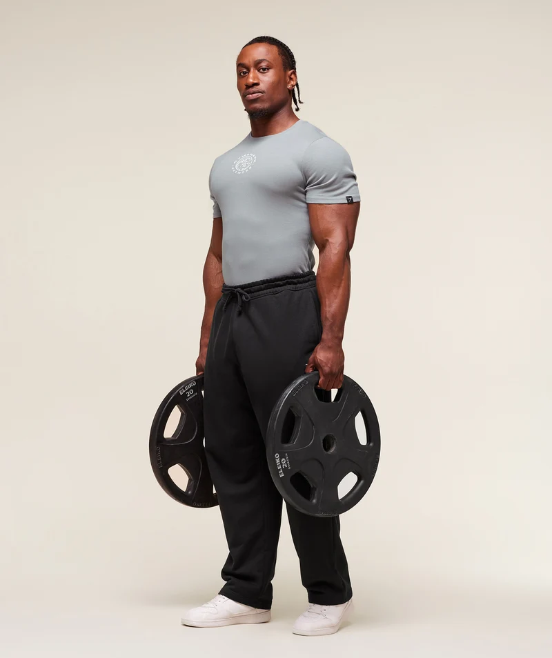 Gymshark Legacy Ribbed T-Shirt - Denim Grey