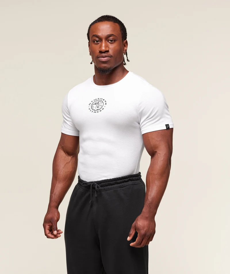Gymshark Legacy Ribbed T-Shirt - White