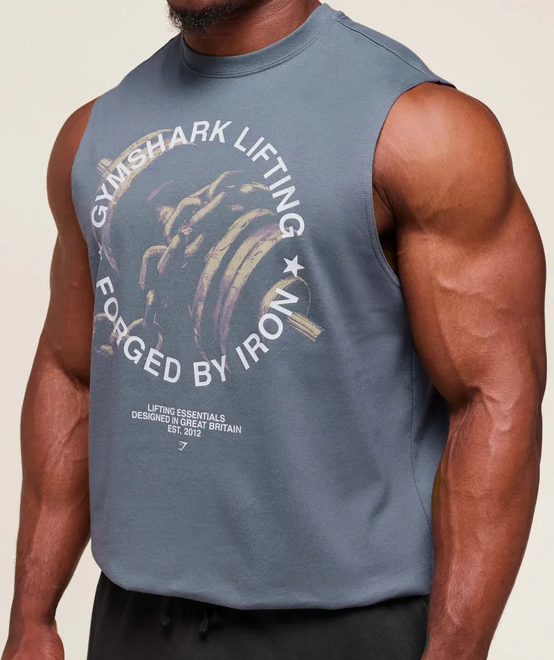 Gymshark Forged By Iron Tank - Iron Blue