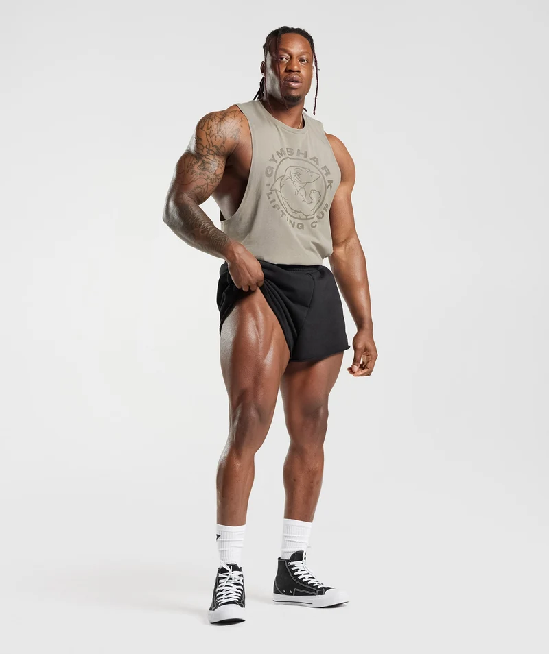 Gymshark Legacy Drop Arm Tank - Brown