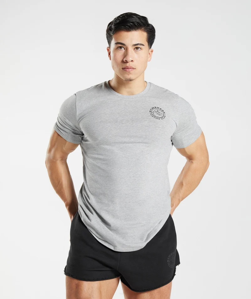 Gymshark Legacy T-Shirt - Light Grey Marl