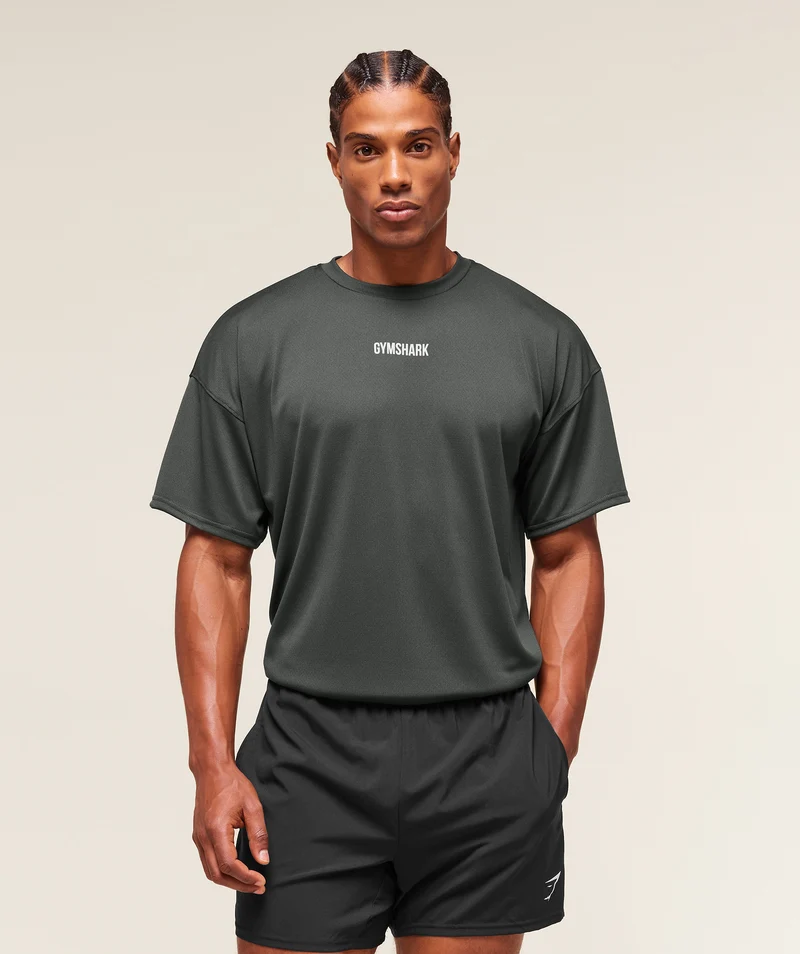 Gymshark Remember Why You Started T-Shirt - Asphalt Grey