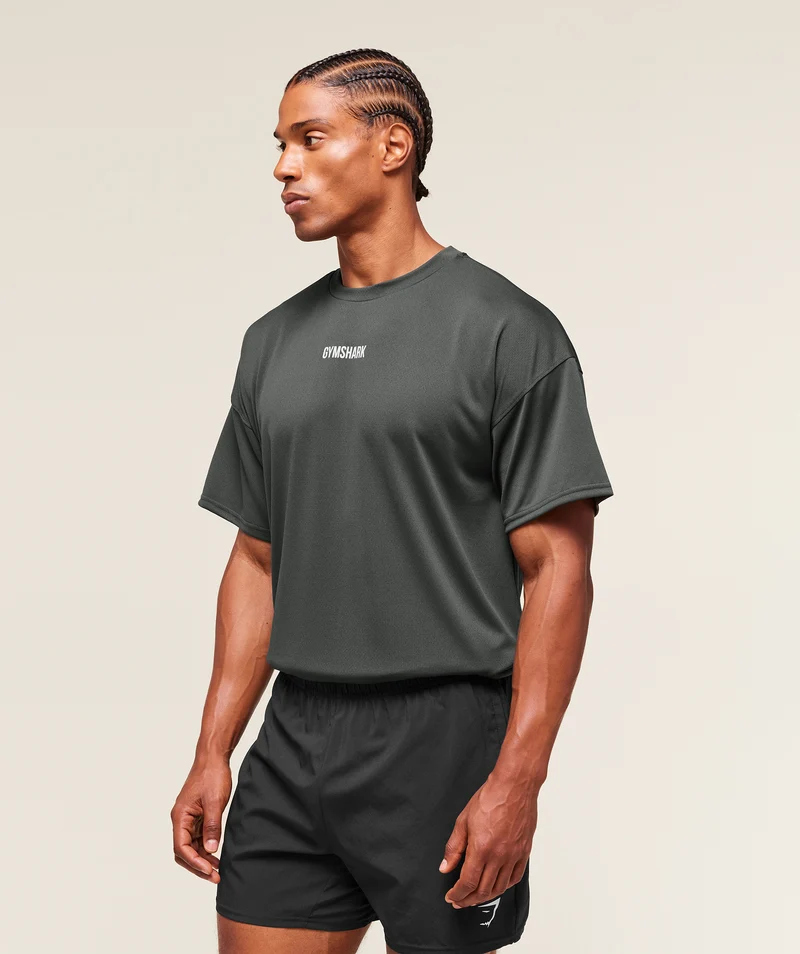 Gymshark Remember Why You Started T-Shirt - Asphalt Grey