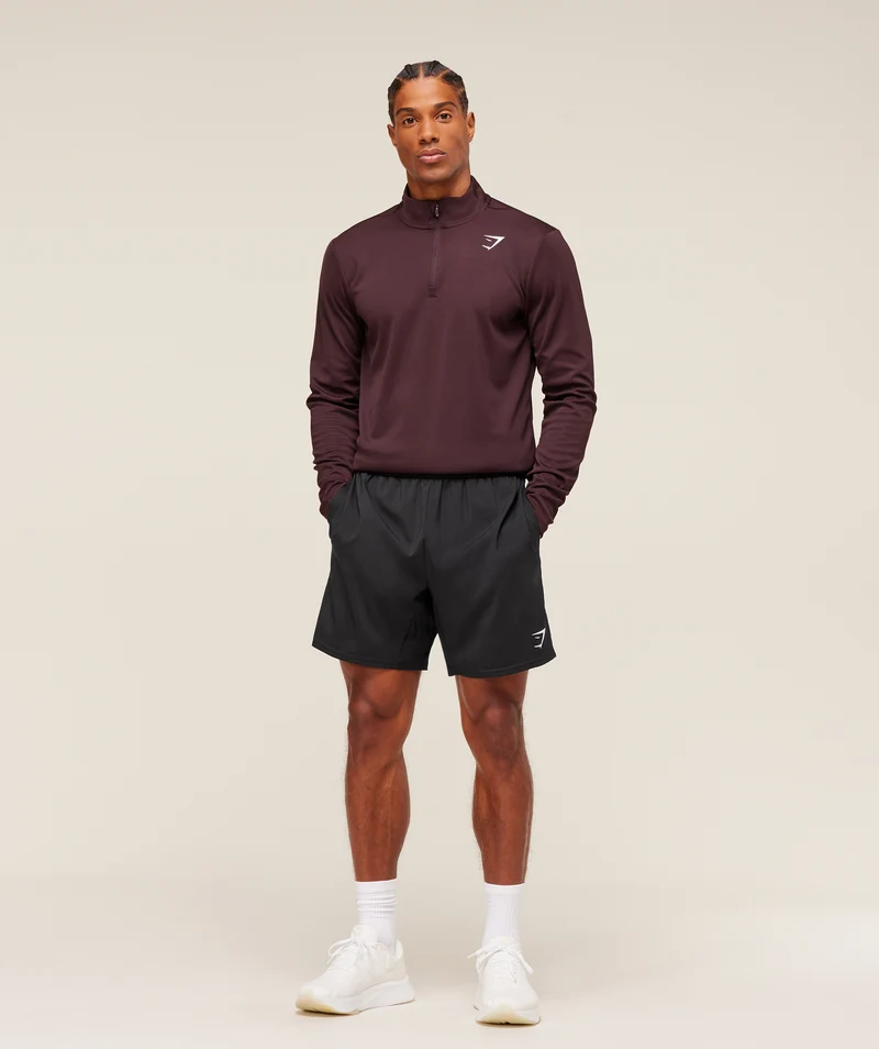 Gymshark Arrival 1/4 Zip - Cherry Purple