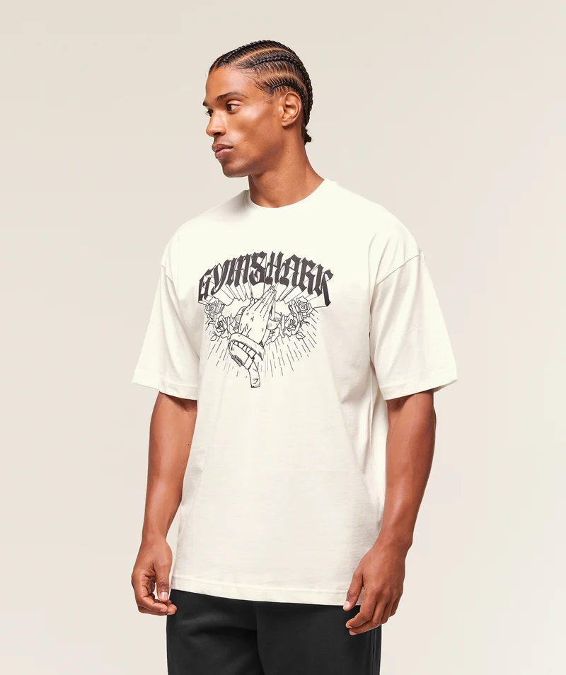 Gymshark Hispanic Heritage T-Shirt - Soft White