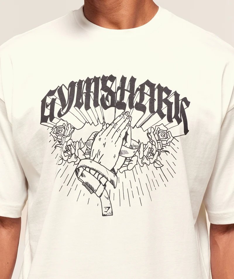 Gymshark Hispanic Heritage T-Shirt - Soft White