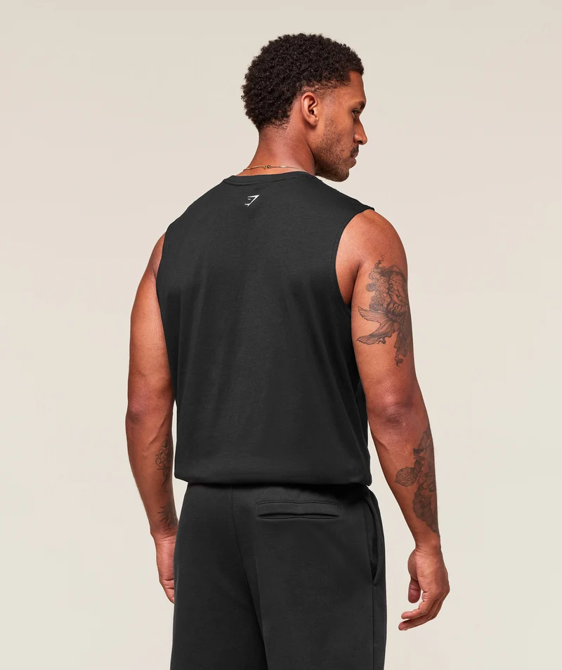 Gymshark Worn Graphic Tank - Black
