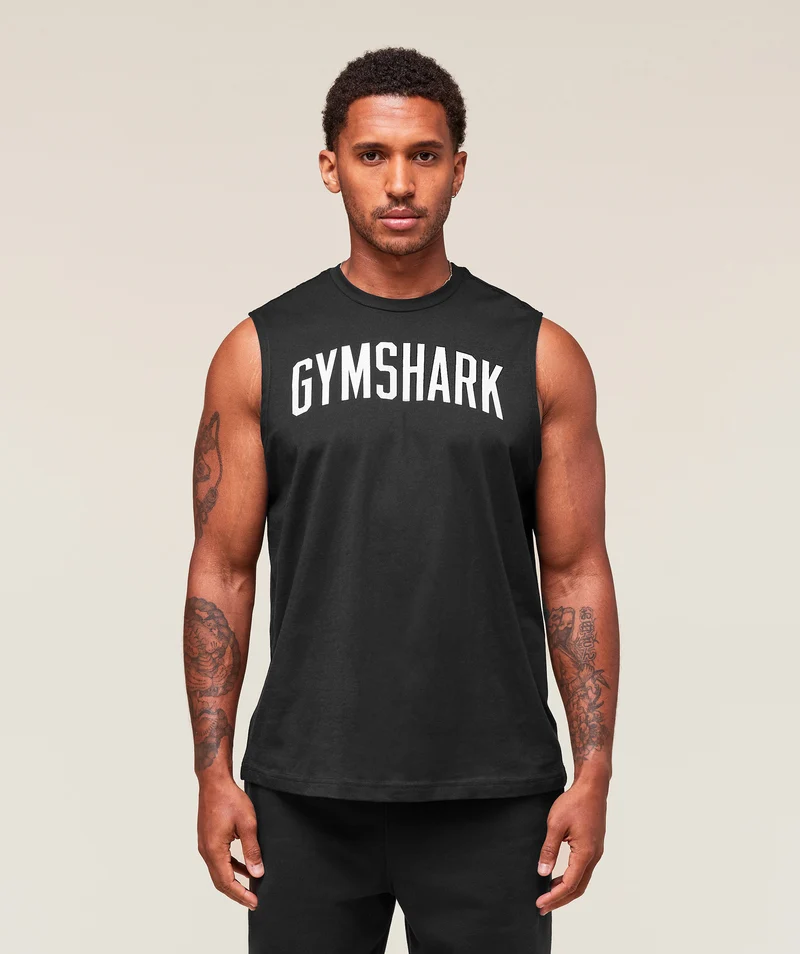 Gymshark Worn Graphic Tank - Black